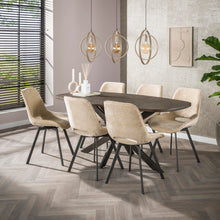 Esstisch Bronvik Dänisch oval 180cm / Bronze flüssiges Metall