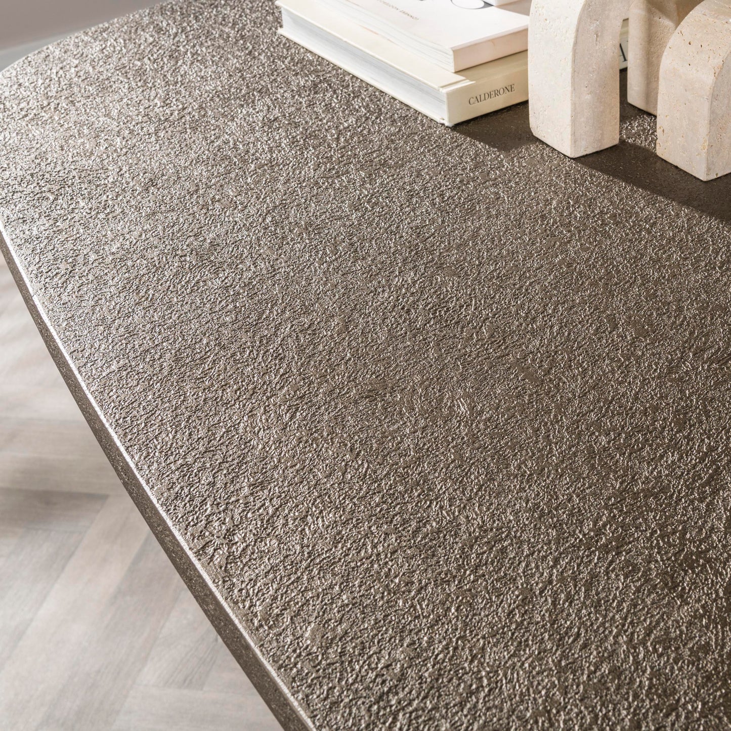 Esstisch Bronvik Dänisch oval 180cm / Bronze flüssiges Metall