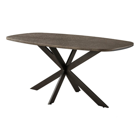 Esstisch Bronvik Dänisch oval 180cm / Bronze flüssiges Metall