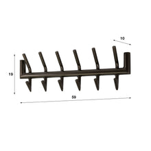 Kleiderständer Tubo 2x6 Haken / Drift braun