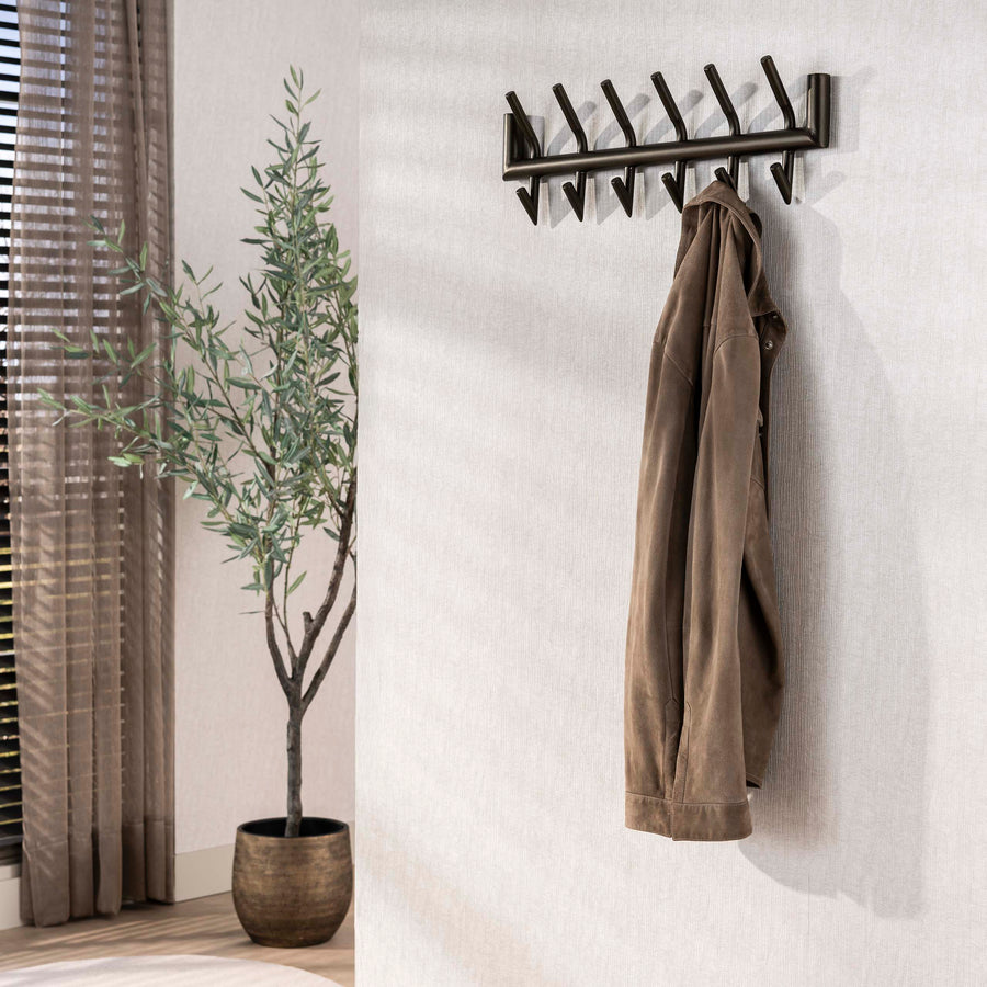 Kleiderständer Tubo 2x6 Haken / Drift braun