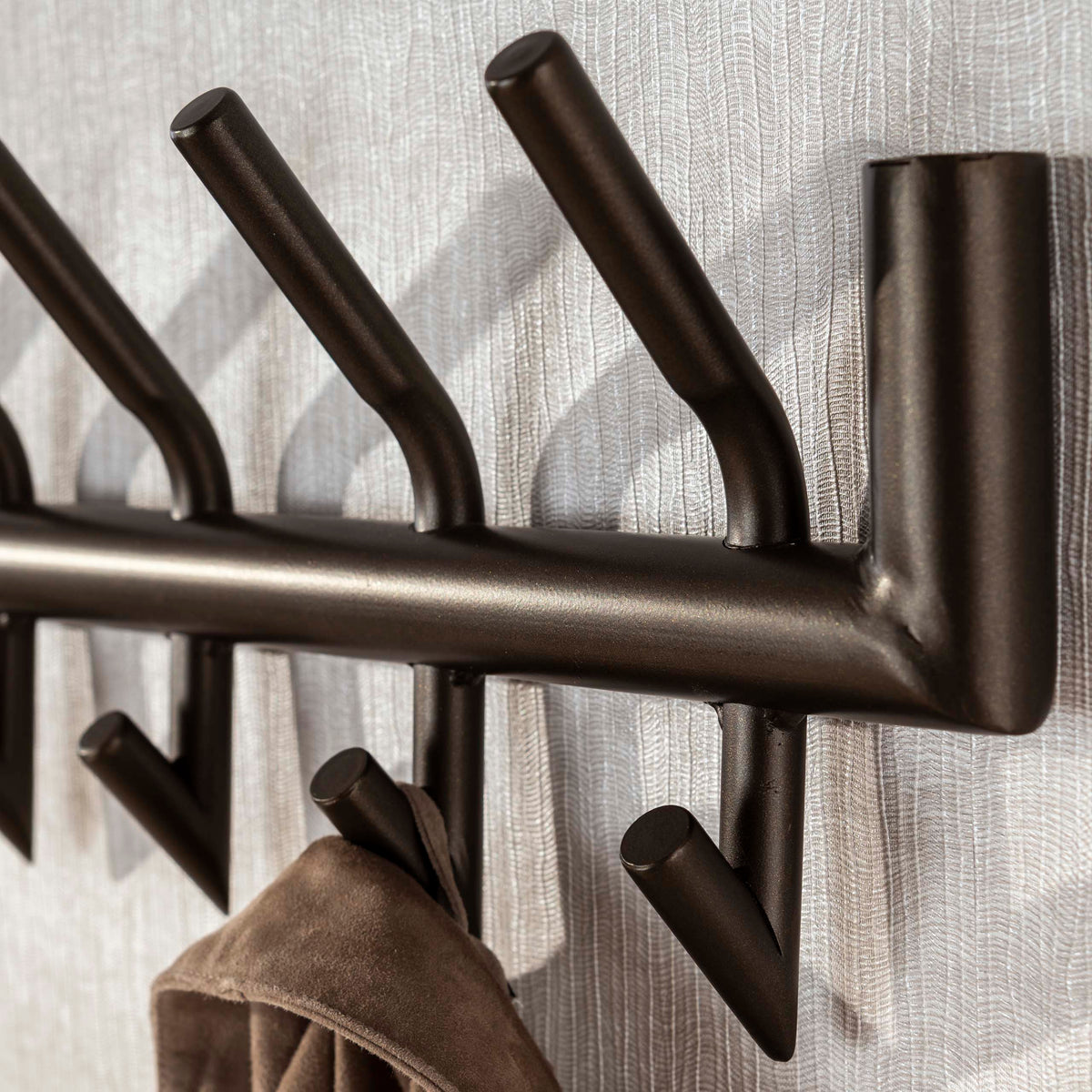 Kleiderständer 2 × 8 Haken – Drift Braun