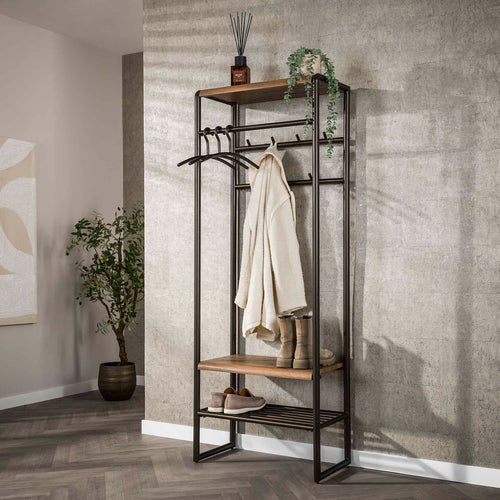 Garderobe Luno 70cm / Drift braun