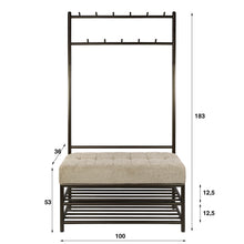 Garderobe Luno 100 cm / Driftbraun