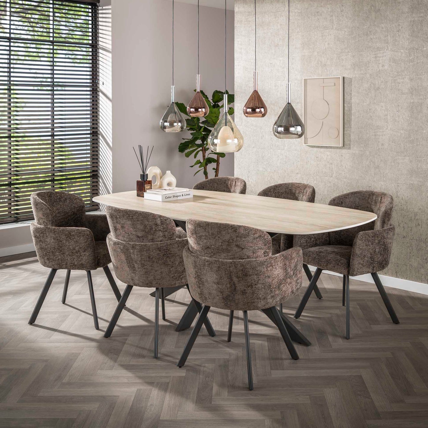 Sessel Embrance drehbar verpackt pro 2 / Hoven taupe