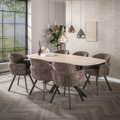 Sessel Embrance drehbar verpackt pro 2 / Hoven taupe