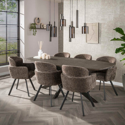 Sessel Embrance drehbar verpackt pro 2 / Hoven taupe