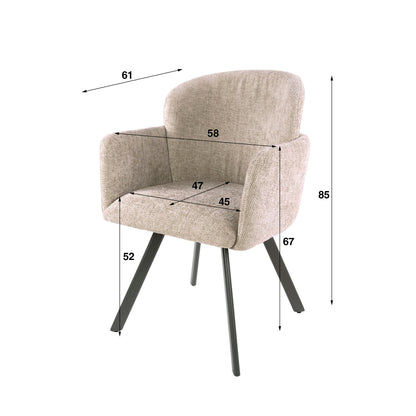 Sessel Embrance drehbar verpackt pro 2 / Ofensand