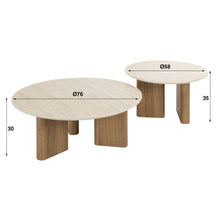 Couchtisch-Set/2 Romano