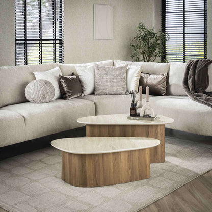 Couchtisch-Set/2 Romano dreieckig