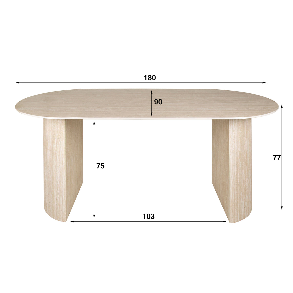 Esstisch 180 arch ceramic – Ansicht 8