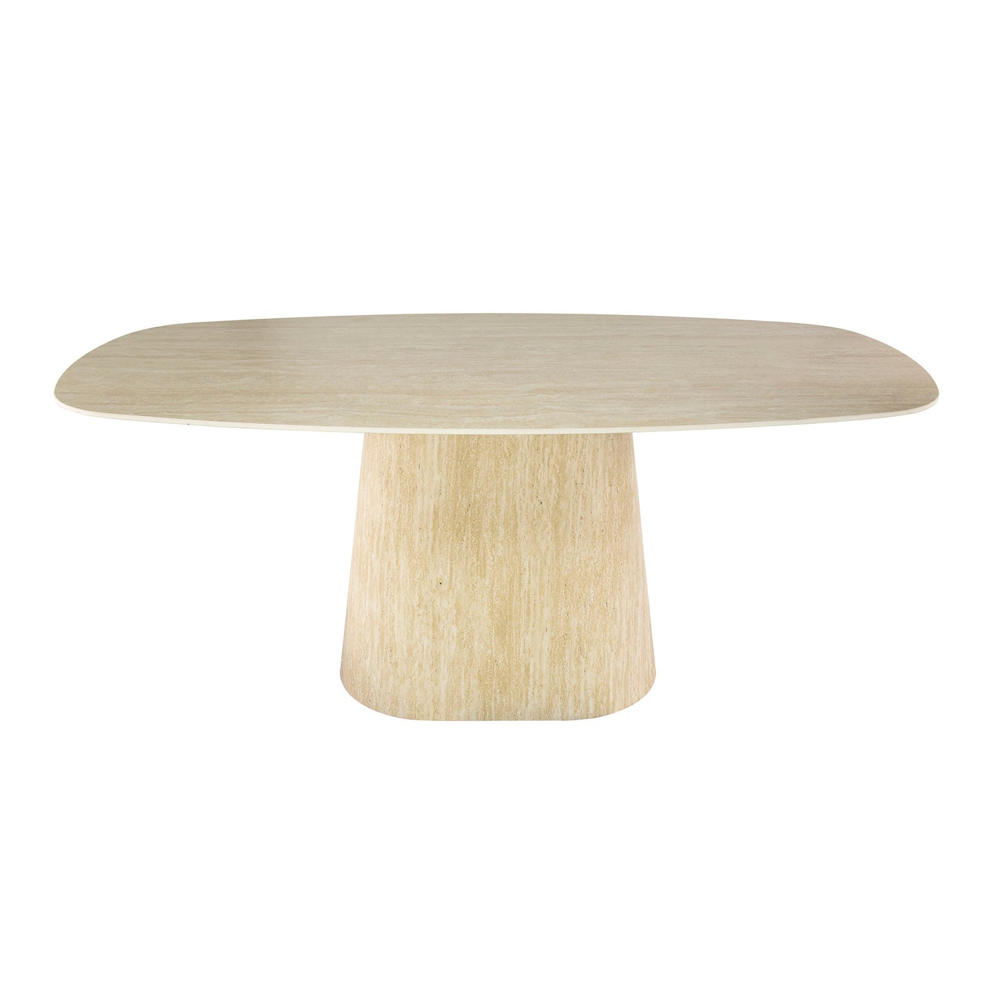 Esstisch Centro deens oval 180cm / Keramik Travertin
