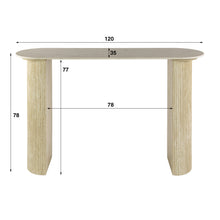 Schminktisch Romano Arch / Keramik Travertin