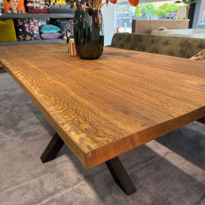 Esstisch Eiche - Old Style 200x100cm - Castle Brown