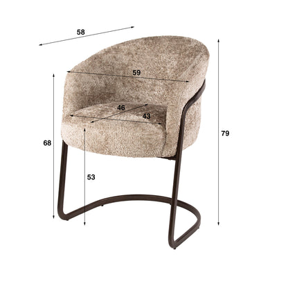 Sway-Sessel, 2er-Packung / Alura Sand
