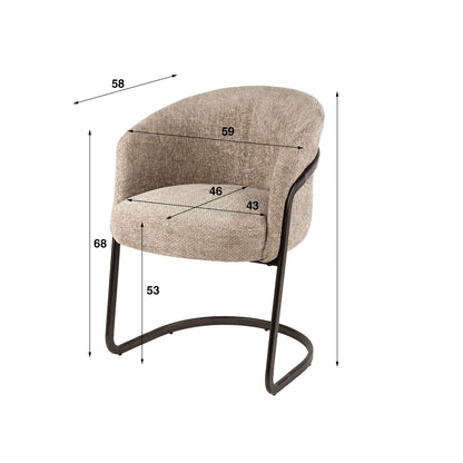 Sway-Sessel, 2er-Packung / Hoven-Sand