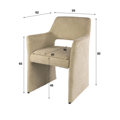 Sessel Forma Räder verpackt pro 2 / Jaroq sand