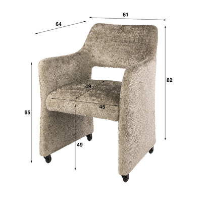 Sessel Forma Elite Räder verpackt pro 2 / Alura Sand