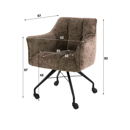 Sessel Gitterräder verpackt pro 2 / Hoven taupe