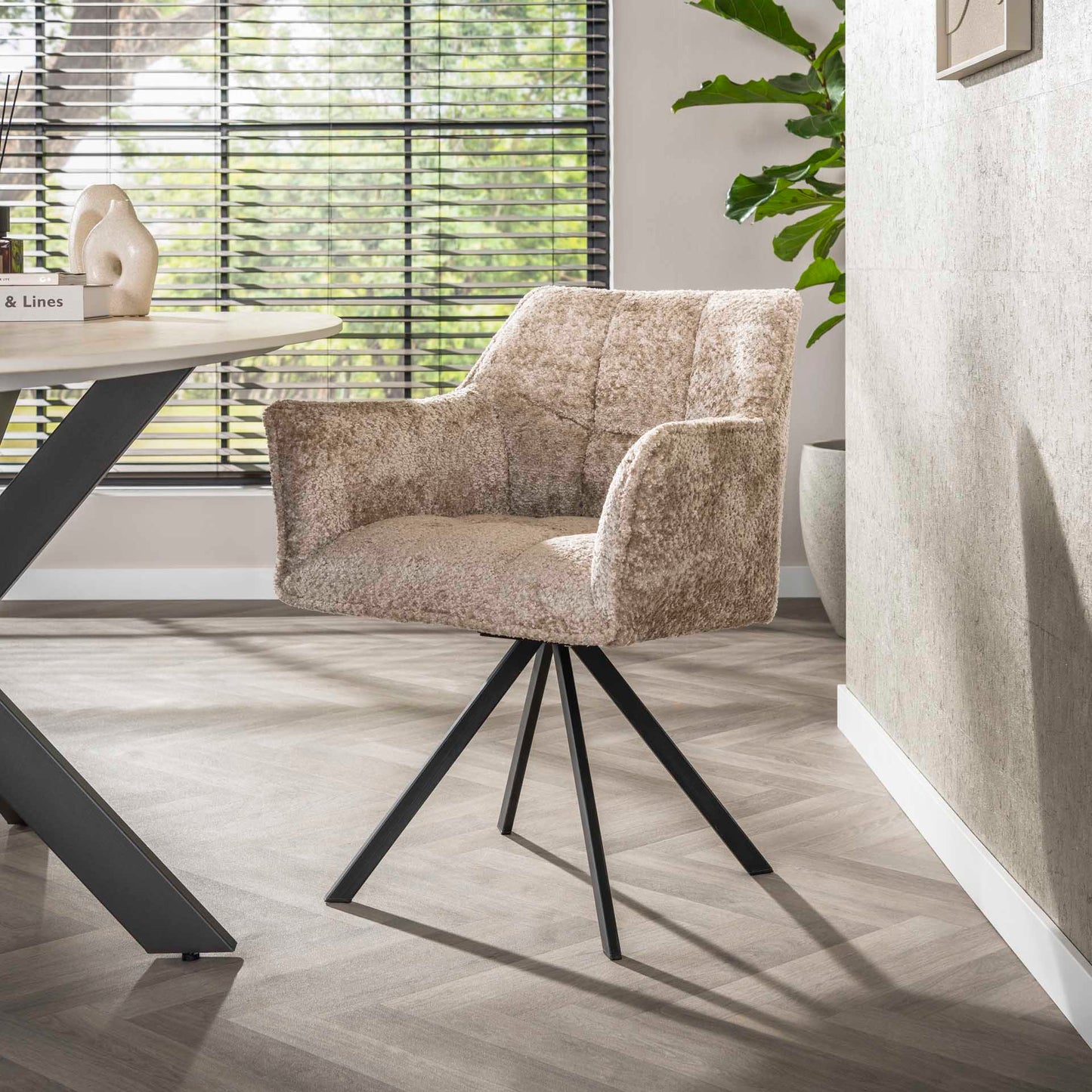 Sessel Gitter drehbar pro 2 / Alura sandbraun