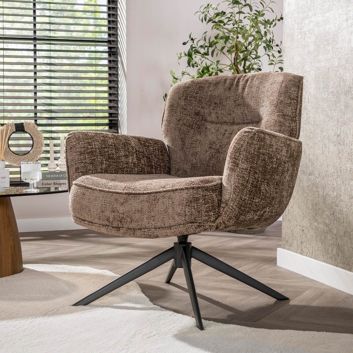 Sessel Forza drehbar / Garten Champagner