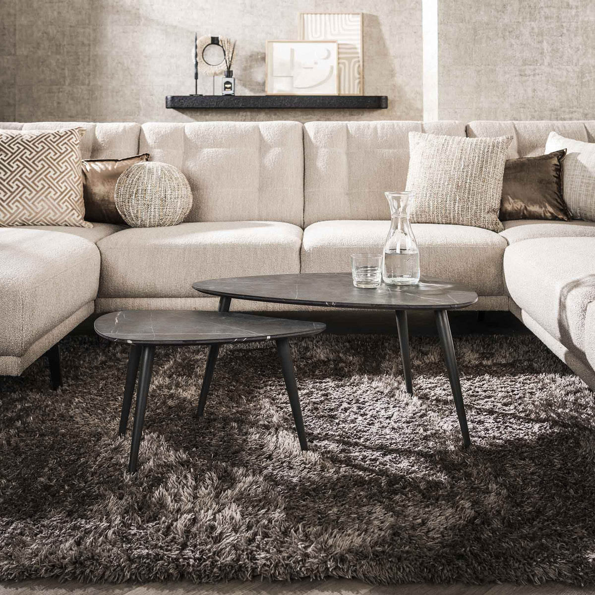 Couchtisch 2er-Set pear shaped organisch von Sofa4You