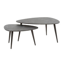 Couchtisch set/2 pear shaped organisch