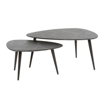 Couchtisch set/2 pear shaped organisch