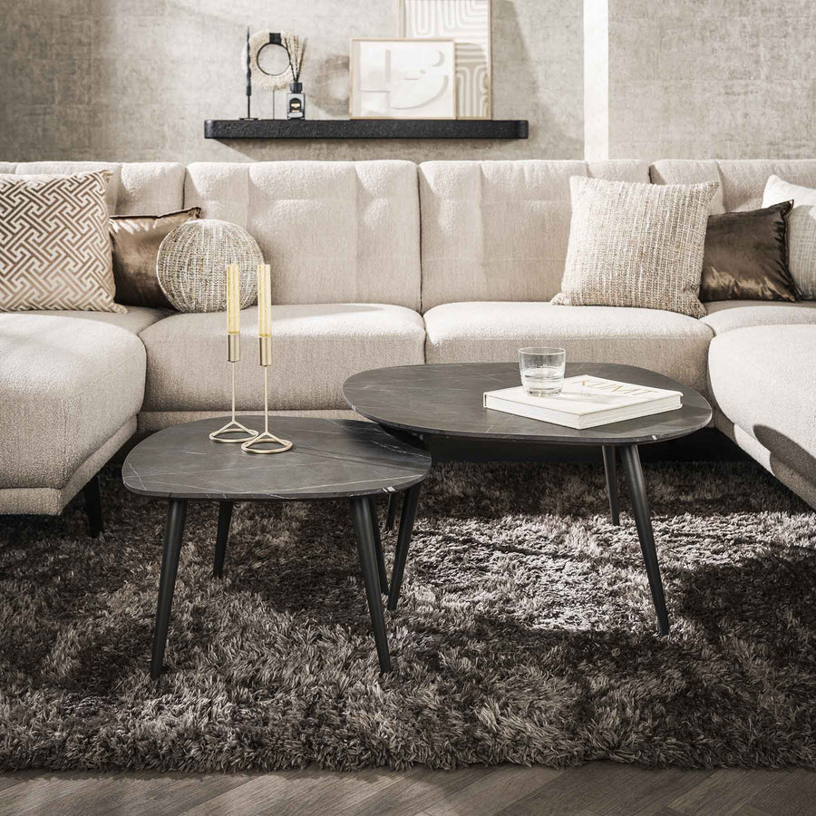 Couchtisch 2er-Set rock organisch