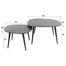 Couchtisch set/2 rock organisch