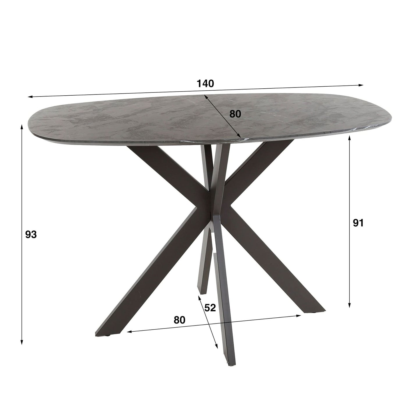 Bartisch Kreuzrahmen Dänisches Oval