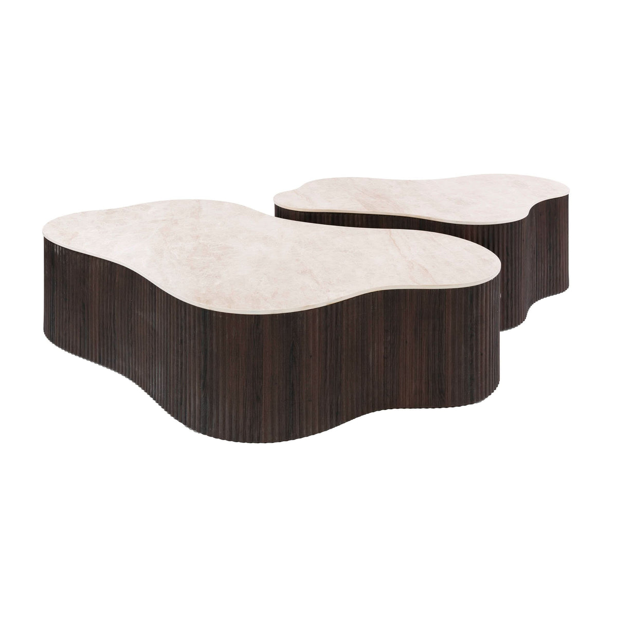 Couchtisch 2er-Set, 135 cm breit – Keramik Taj Mahal – Bild 4