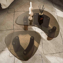 Couchtisch Tinto Bio-Set aus 2 / Bronzeglas
