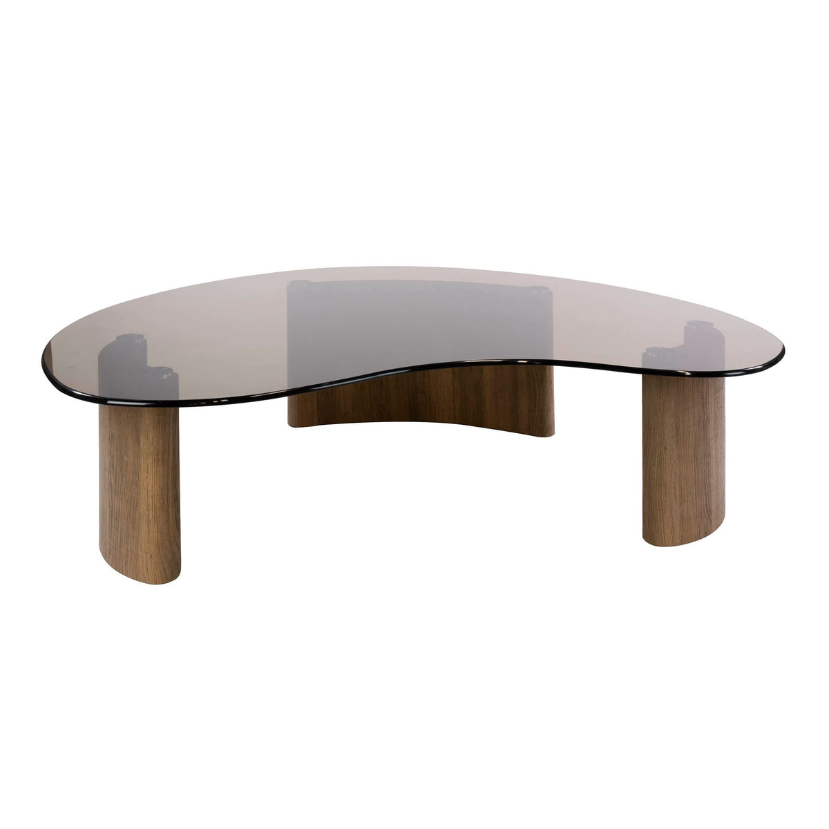 Couchtisch organisch 130 cm – Bronzeglas – Bild 4