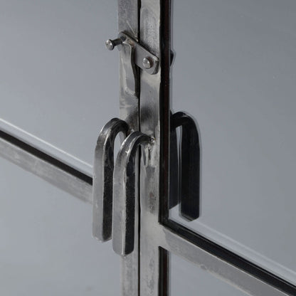 Sideboard Rift metal 4 TÇ¬ren / Gun metal
