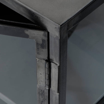 Sideboard Rift metal 4 TÇ¬ren / Gun metal