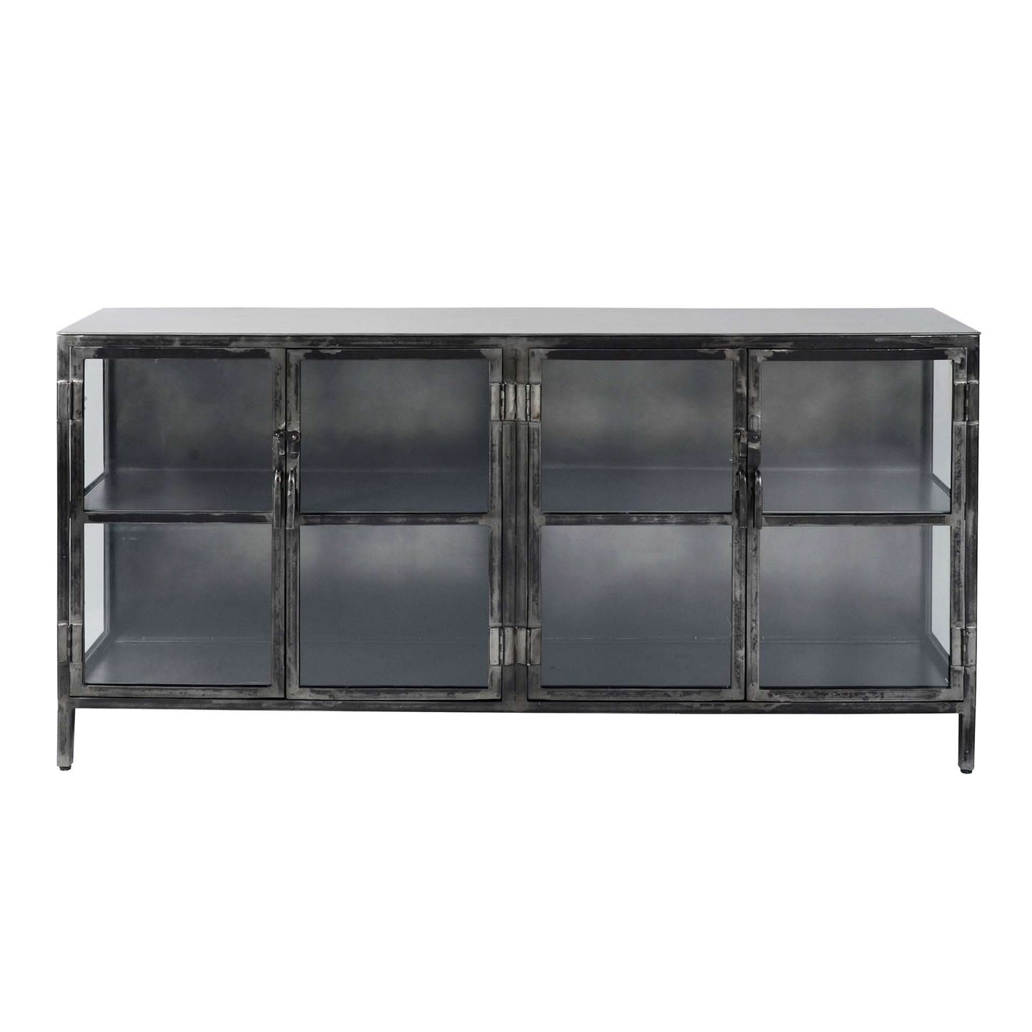 Sideboard Rift metal 4 TÇ¬ren / Gun metal