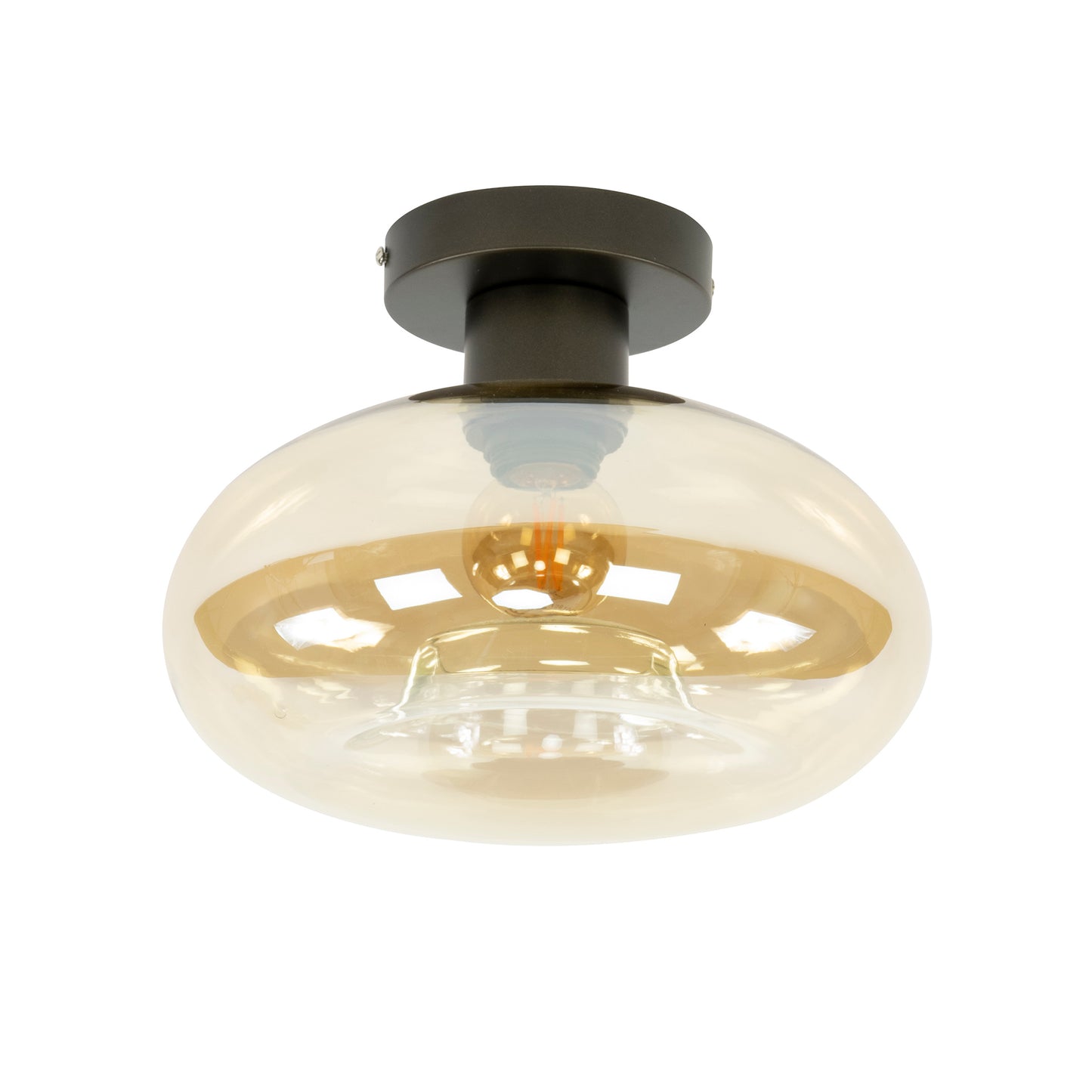Deckenleuchte Soll 1-licht / Amber Glas