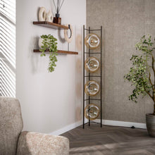 Stehleuchte Soll 4-light / Amber glass