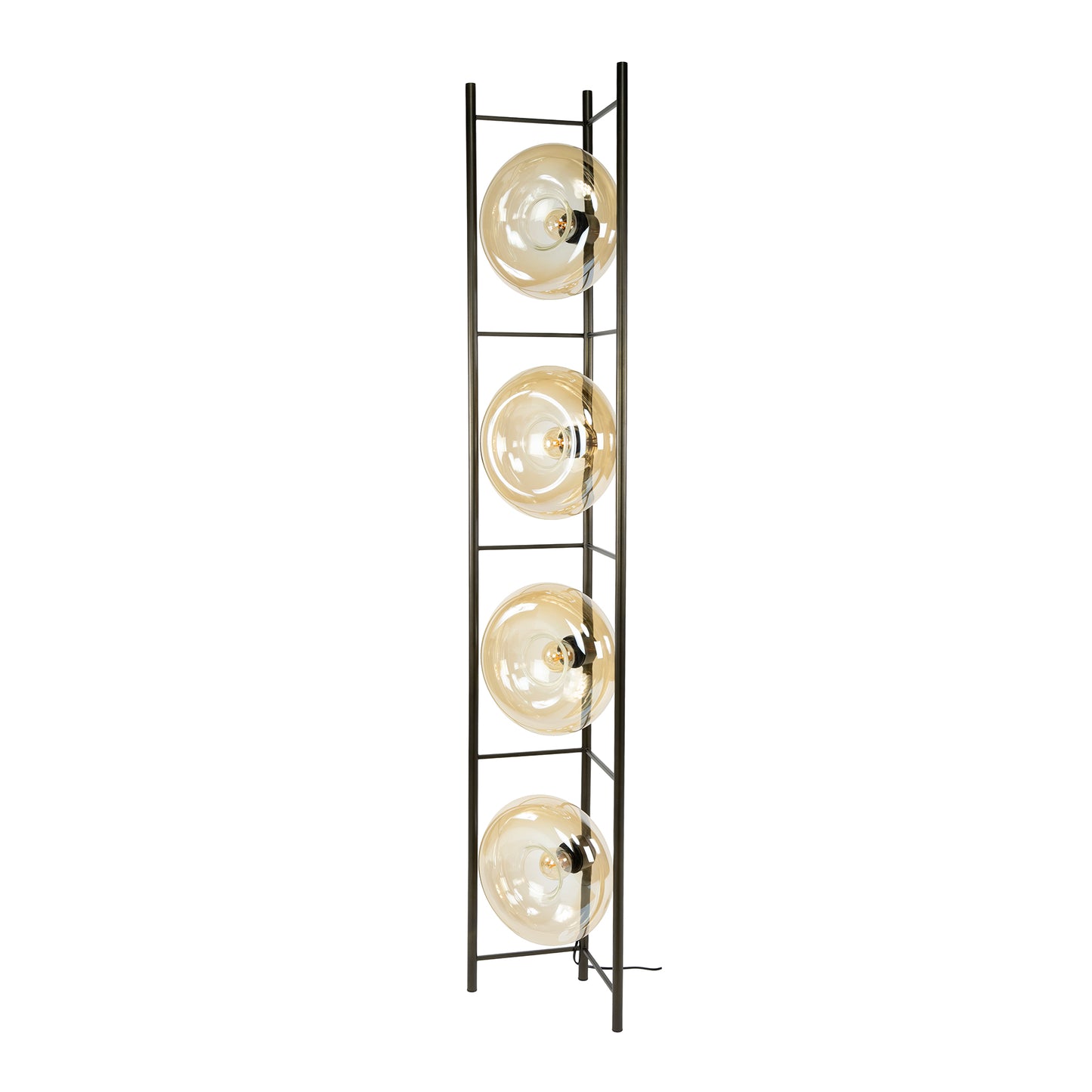 Stehleuchte Soll 4-light / Amber glass