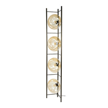 Stehleuchte Soll 4-light / Amber glass