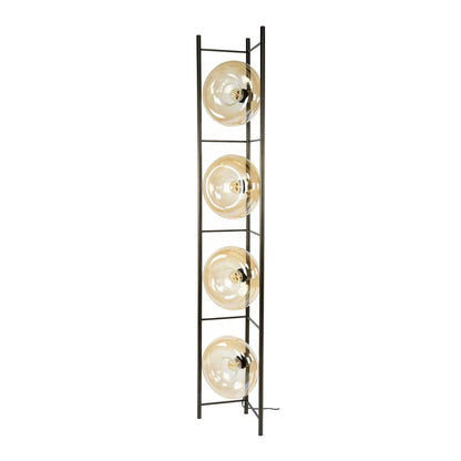 Stehleuchte Soll 4-light / Amber glass
