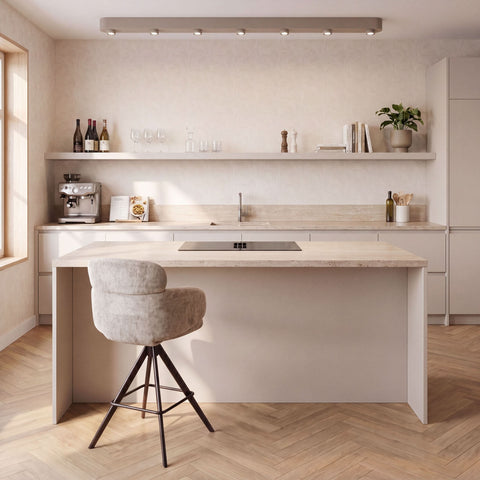 Deckenleuchte 7-flammig – Beige