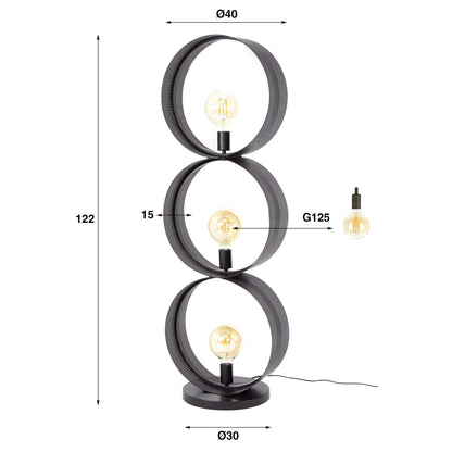 Stehlampe 3L ring perforiert