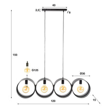 Hängelampe 4L ring perforiert