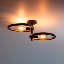 Deckenleuchte Pebble 2 light / Artic black