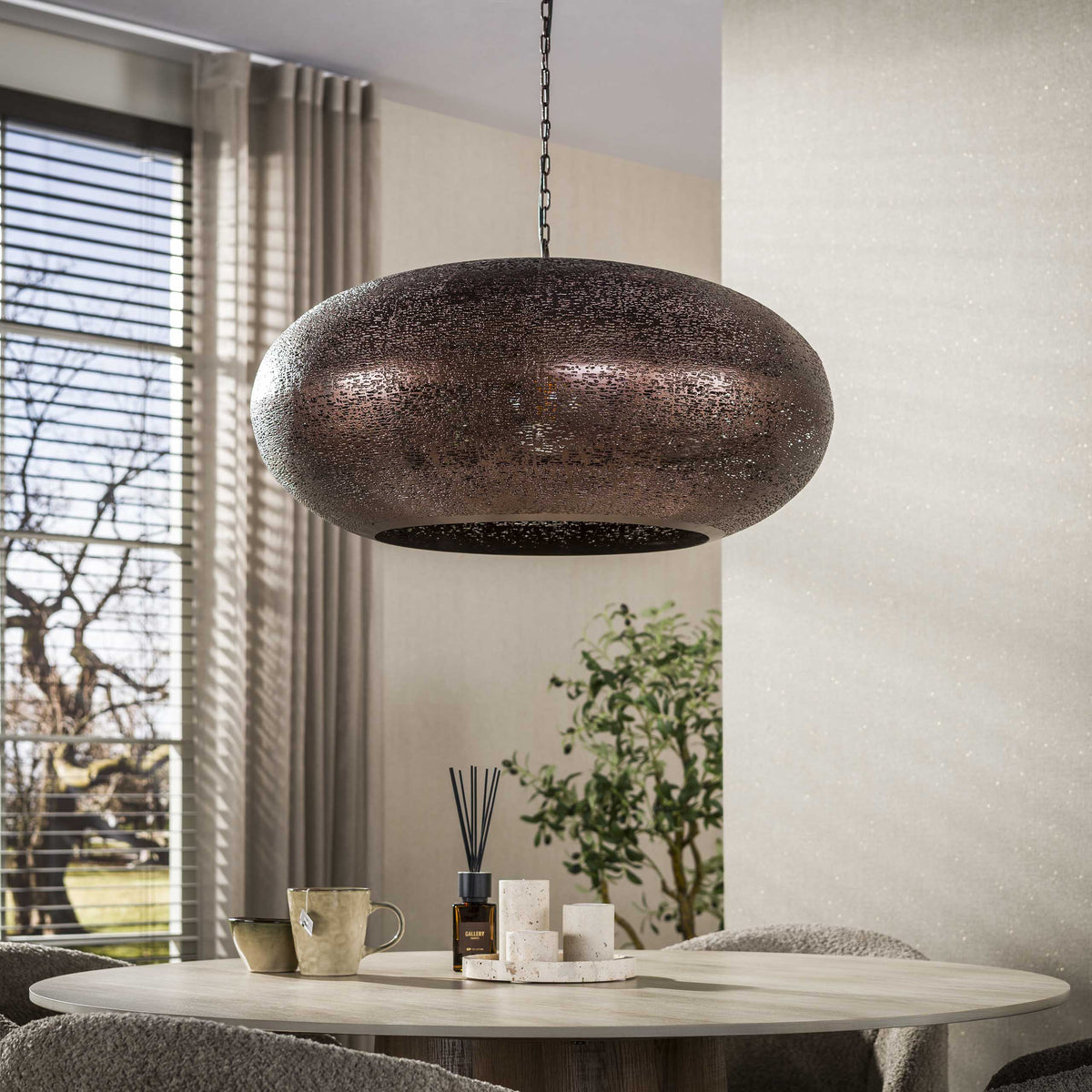 Hängelampe 1-flammig Ø 68 cm – Antikkupfer – Bild 2