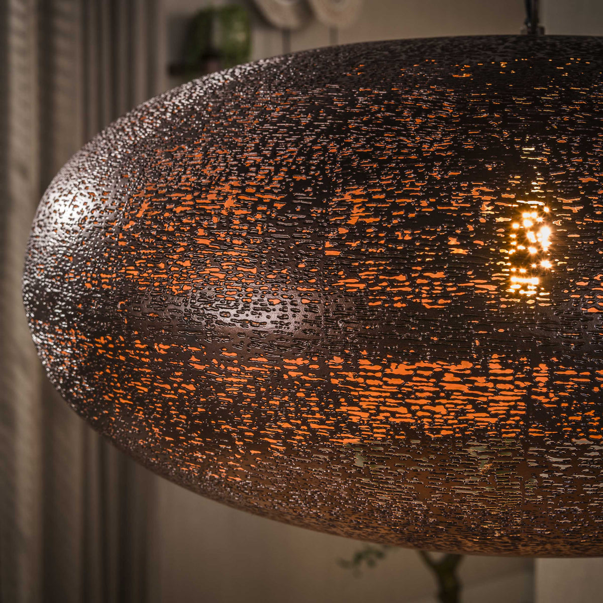 Hängelampe 1-flammig Ø 68 cm – Antikkupfer – Bild 3