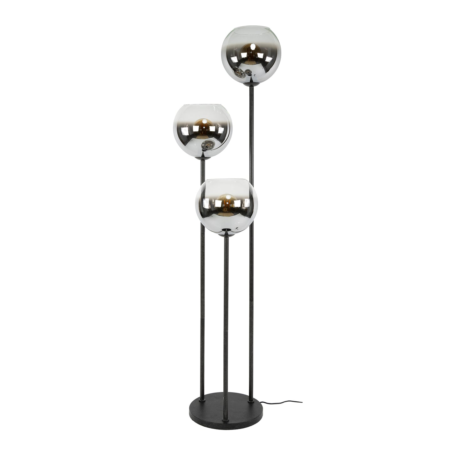 Stehleuchte Bubble Shaded 3-light / Artic schwarz