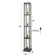 Stehleuchte Quadra 4-light / Artic schwarz